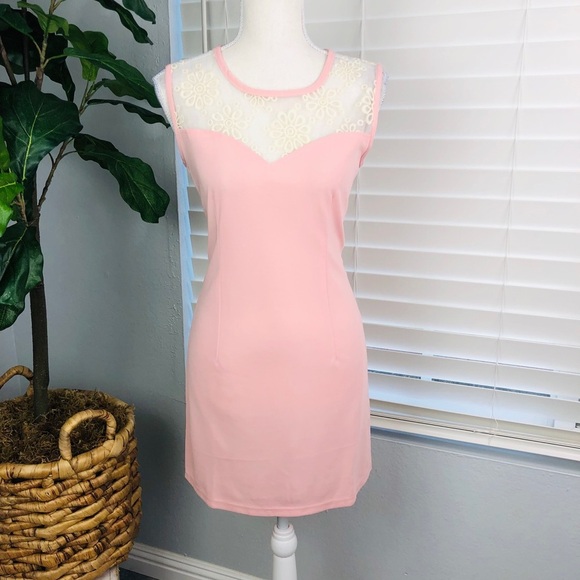 NWT ALLEGRA K PINK BODYCON DRESS - Picture 1 of 5